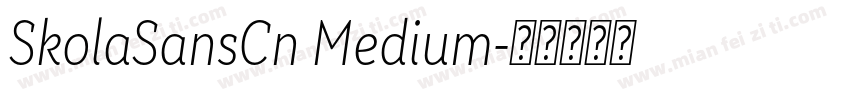 SkolaSansCn Medium字体转换